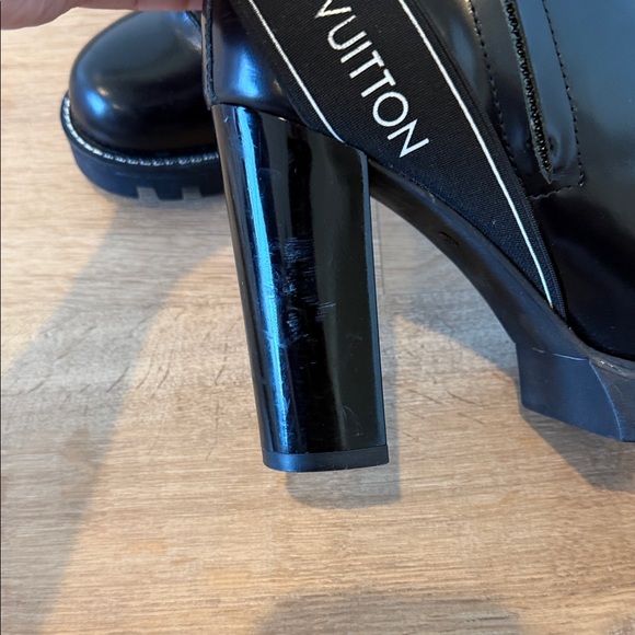 Louis Vuitton Black Patent Leather Combat Boots - Picture 7 of 15